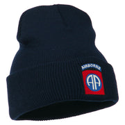 82nd Airborne Military Embroidered Beanie