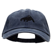 Komodo Dragon Embroidered Pigment Dyed Wash Cap - Navy OSFM