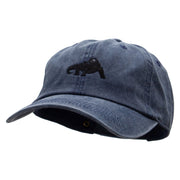 Komodo Dragon Embroidered Pigment Dyed Wash Cap - Navy OSFM