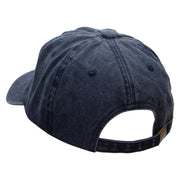 Komodo Dragon Embroidered Pigment Dyed Wash Cap - Navy OSFM