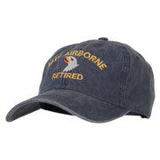 101st Airborne Retired Embroidered Washed Cotton Twill Cap