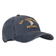 101st Airborne Retired Embroidered Washed Cotton Twill Cap