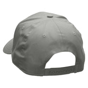 Electric Car Embroidered Solid Cotton Twill Low Profile Snap Cap - Grey OSFM