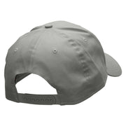 Electric Car Embroidered Solid Cotton Twill Low Profile Snap Cap - Grey OSFM