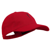 Paramedic Symbol Embroidered Garment Washed Cotton Twill Cap - Red OSFM