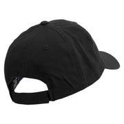 Artistic Letter A Embroidered Low Profile Dyed Cotton Twill Cap - Black OSFM