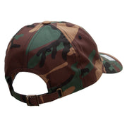 Officially Licensed US Navy USN CPO Retired Unstructured Low Profile 6 panel Cotton Cap - Green-Camo OSFM