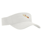 Meteor Shower Embroidered Cotton Twill Sun Visor - White OSFM