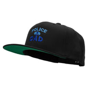 Police Dad Embroidered Wool Blend Prostyle Snapback - Black OSFM