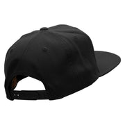 Police Dad Embroidered Wool Blend Prostyle Snapback - Black OSFM