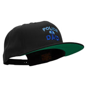 Police Dad Embroidered Wool Blend Prostyle Snapback - Black OSFM