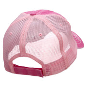 I Heart Beer Embroidered Low Profile Special Cotton Mesh Cap - Fuchsia OSFM