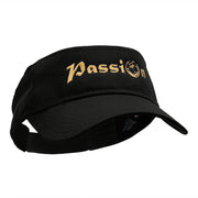 Passion Embroidered Cotton Twill Visor