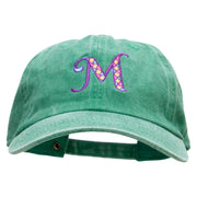 Big M Mardi Embroidered Unstructured Pigment Dyed Cotton Cap