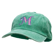 Big M Mardi Embroidered Unstructured Pigment Dyed Cotton Cap