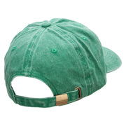 Big M Mardi Embroidered Unstructured Pigment Dyed Cotton Cap