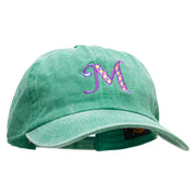 Big M Mardi Embroidered Unstructured Pigment Dyed Cotton Cap