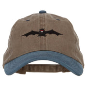 Halloween Bat Embroidered Unstructured Cotton Cap