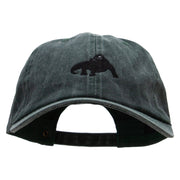 Komodo Dragon Embroidered Pigment Dyed Wash Cap - Olive OSFM