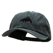 Komodo Dragon Embroidered Pigment Dyed Wash Cap - Olive OSFM