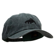 Komodo Dragon Embroidered Pigment Dyed Wash Cap - Olive OSFM