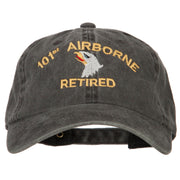 101st Airborne Retired Embroidered Washed Cotton Twill Cap