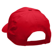 Electric Car Embroidered Solid Cotton Twill Low Profile Snap Cap - Red OSFM