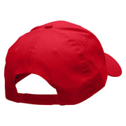 Electric Car Embroidered Solid Cotton Twill Low Profile Snap Cap - Red OSFM