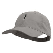 Paramedic Symbol Embroidered Garment Washed Cotton Twill Cap - Grey OSFM