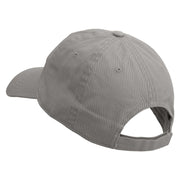 Paramedic Symbol Embroidered Garment Washed Cotton Twill Cap - Grey OSFM