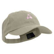 Artistic Letter A Embroidered Low Profile Dyed Cotton Twill Cap - Putty OSFM