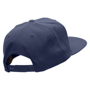 Police Dad Embroidered Wool Blend Prostyle Snapback - Navy OSFM