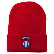 82nd Airborne Military Embroidered Beanie