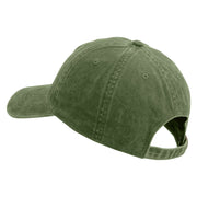 Licensed 101st Airborne Retired Embroidered Washed Solid Pigment Dyed Cotton Twill Brass Buckle Cap - Olive OSFM