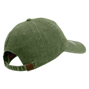 Licensed 101st Airborne Retired Embroidered Washed Solid Pigment Dyed Cotton Twill Brass Buckle Cap - Olive OSFM
