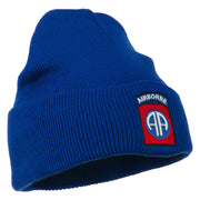 82nd Airborne Military Embroidered Beanie