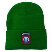 82nd Airborne Military Embroidered Beanie