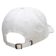 Officially Licensed US Navy USN CPO Retired Unstructured Low Profile 6 panel Cotton Cap - White OSFM