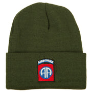 82nd Airborne Military Embroidered Beanie