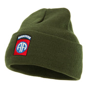 82nd Airborne Military Embroidered Beanie