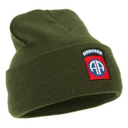 82nd Airborne Military Embroidered Beanie