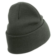 Licensed 82nd Airborne Military Embroidered 12 Inch Long Knitted Beanie - Dk-Grey OSFM