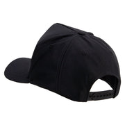 Licensed U.S. Marine Corps Patched Snapback Hat Made in USA - Black OSFM