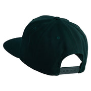 Four Leaf Clover Patched Wool Blend Prostyle Snapback Cap - Spruce OSFM