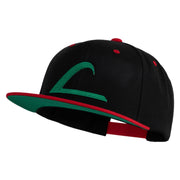 Ash Ketchum League Expo Patched Classic Snapback Wool Blend 2 Tone Cap - Black-Red OSFM