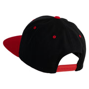 Ash Ketchum League Expo Patched Classic Snapback Wool Blend 2 Tone Cap - Black-Red OSFM