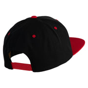 Ash Ketchum League Expo Patched Classic Snapback Wool Blend 2 Tone Cap - Black-Red OSFM