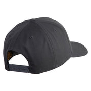 Aces Black Patched Retro Cotton Blend Snapback Cap - Charcoal OSFM