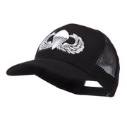 Air Borne Wing Shape Patched Mesh Cap