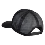 USSF USA White Flag Patched Solid Cotton Twill Mesh Prostyle Cap - Black OSFM